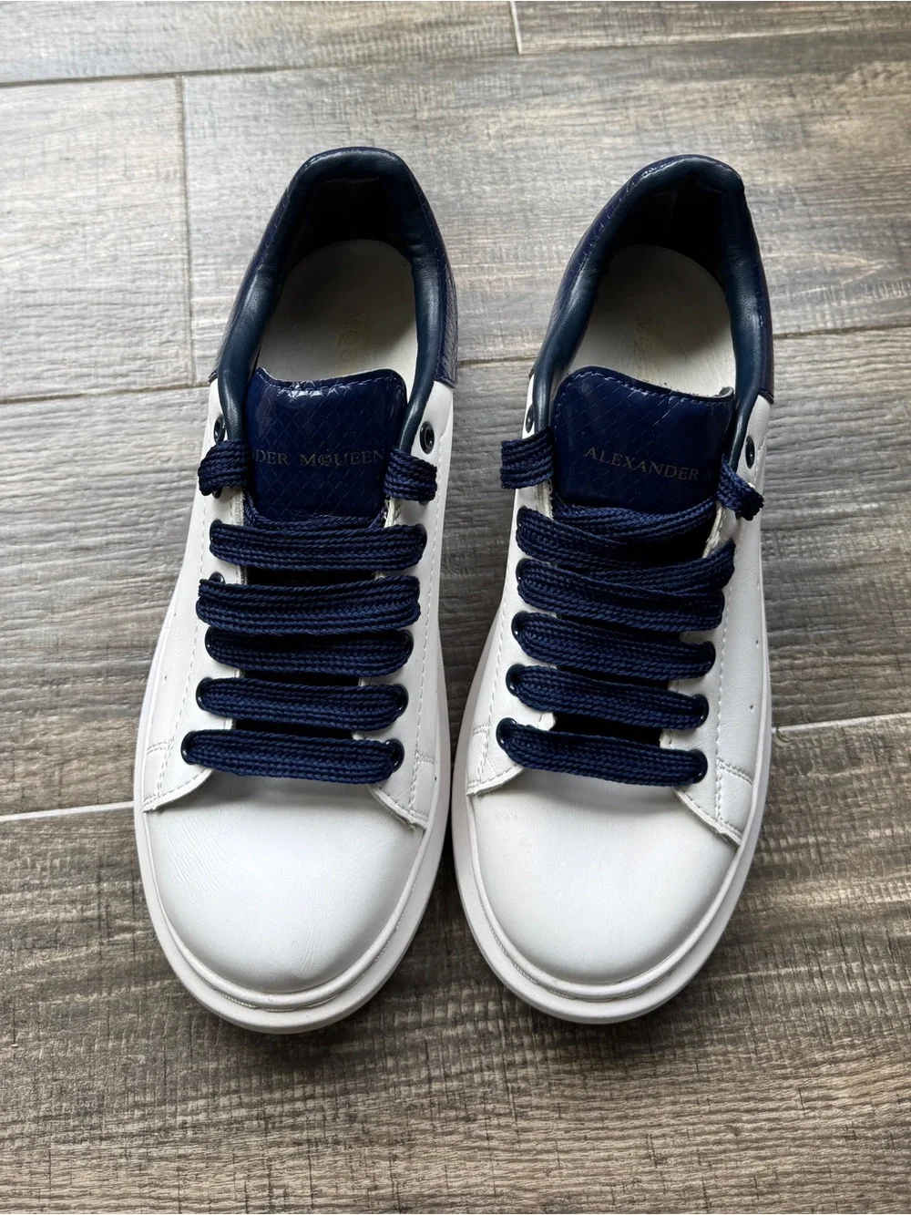 Alexander McQueen Oversized Sneaker 'Python Navy' 40 - Picture 3 of 7